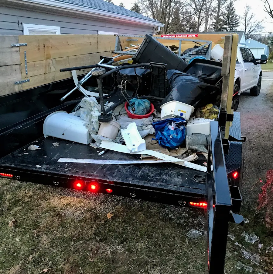 Roll-off dumpster delivered to a residential driveway in Saddlebrooke